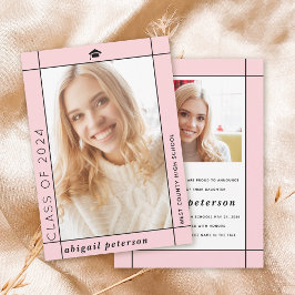 Anúncio Foto de graduação de 2025, cor-de-rosa-pincel mode