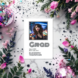 Anúncio Foto de Graduação de Disco Retroativo