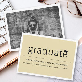 Anúncio Foto de graduação de Formando simples minimalista 