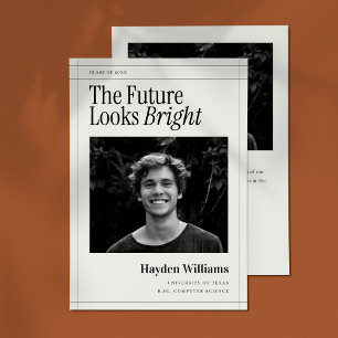 Anúncio Foto de Graduação de Jornais Elegante