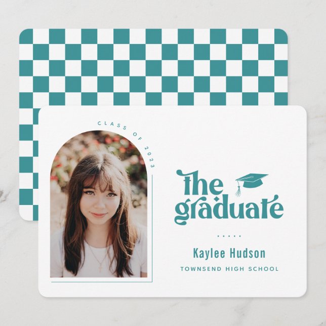 Anúncio Foto de Graduação do Tipo Retroativo (Frente/Verso)