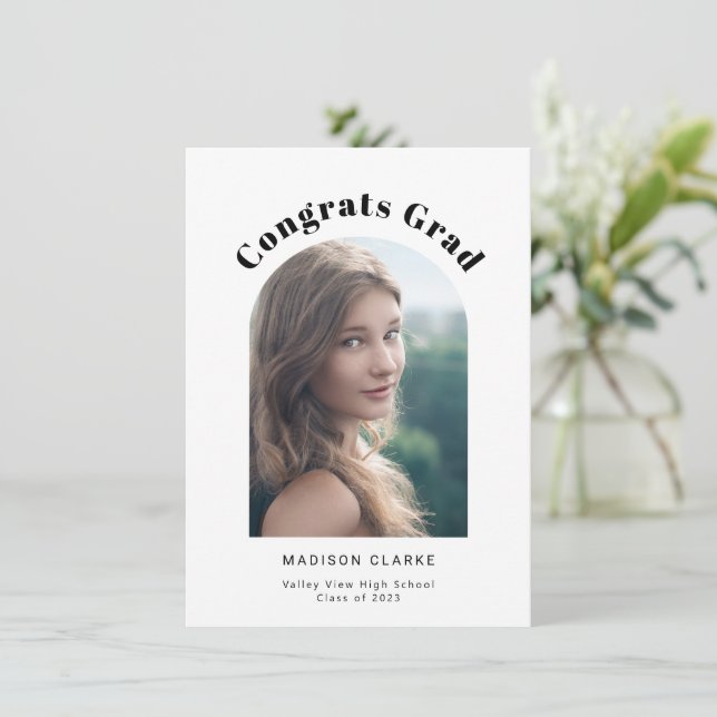 Anúncio Foto de Graduação em Arcos Modernos (Em pé/Frente)