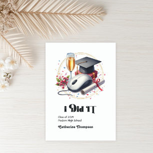 Anúncio Foto de graduação em ciência e informação em compu