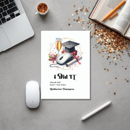 Anúncio Foto de graduação em ciência e informação em compu