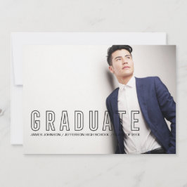 Anúncio Foto de Graduação Masculina da Tipografia Moderna