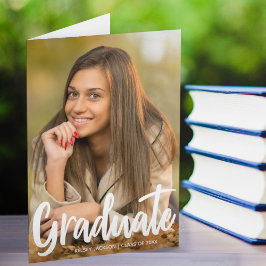 Anúncio Foto de Graduado Completa Chic Moderno Script Dobr