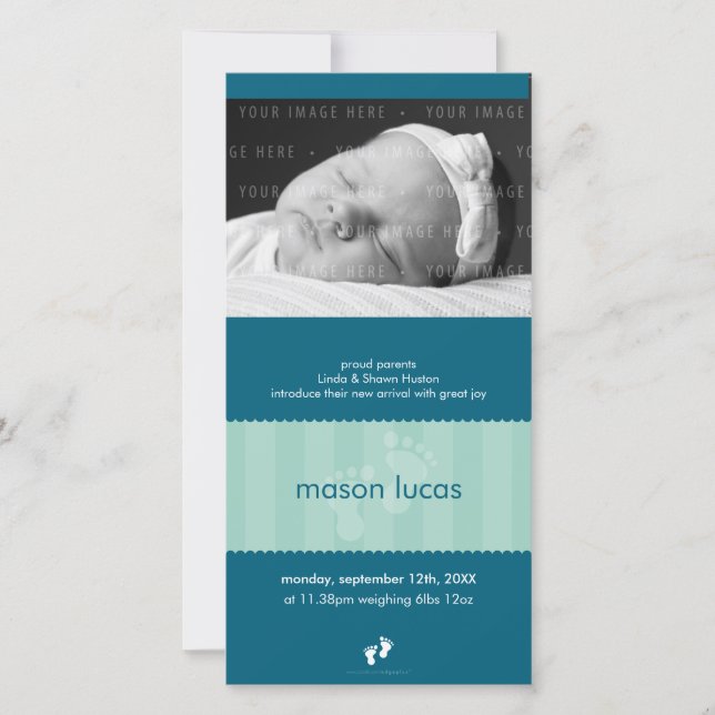 ANÚNCIO FOTO DE NASCIMENTO: Pés felizes 9P (Frente)