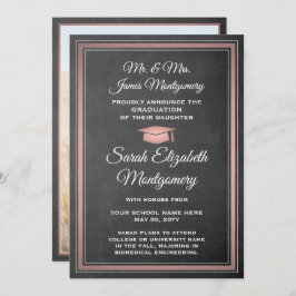 Anúncio Foto de Quadros de Chalkboard e Formatação Rosa Pe