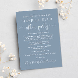 Anúncio Foto de recepção de casamento Azul empoeirado Salv