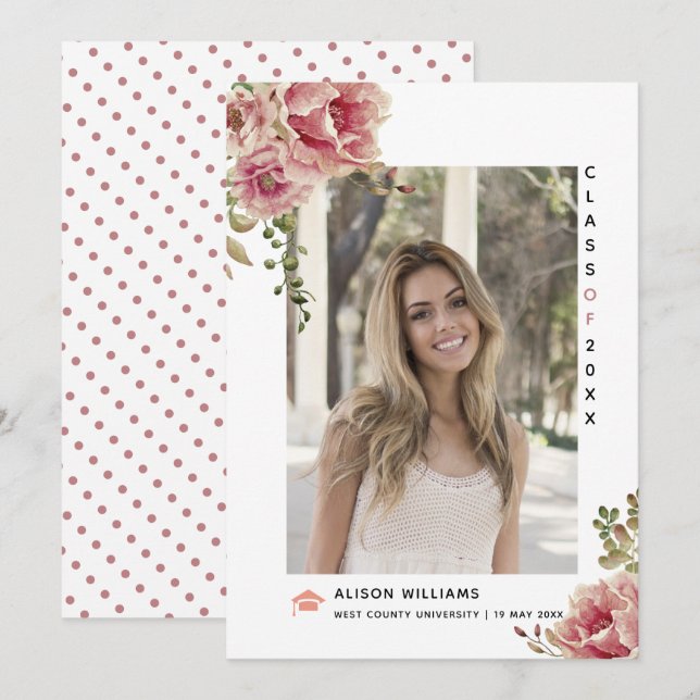 Anúncio Foto de rosa Dusty de 2025 (Frente/Verso)