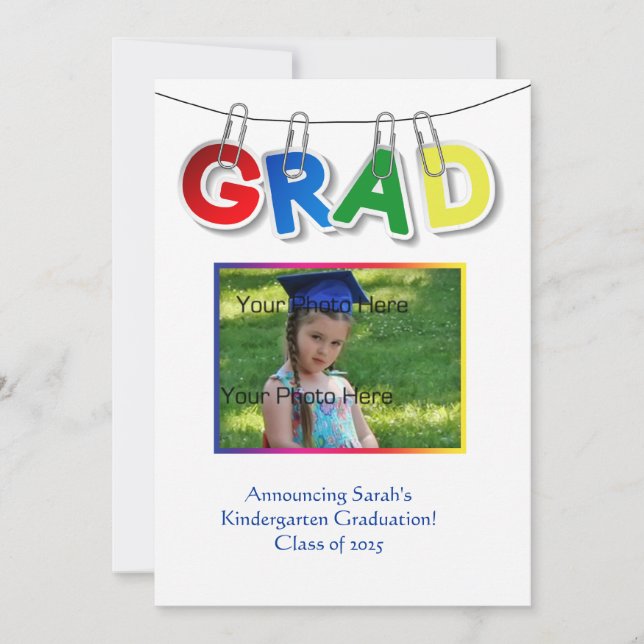 Anúncio Foto de Texto do Formando Principal (Frente)