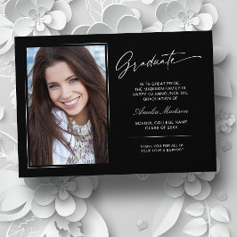 Anúncio Foto do Formando 2 de Script Manuscrito Moderno