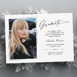 Anúncio Foto do Formando 2 de Script Manuscrito Moderno