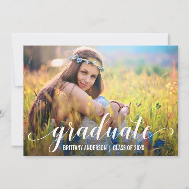 Anúncio Foto do Formando de Script Moderno (Frente)