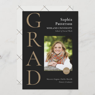 Anúncio Foto do Formando Dourado Black College