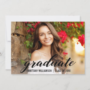 Anúncio Foto do Formandos de Script Elegante