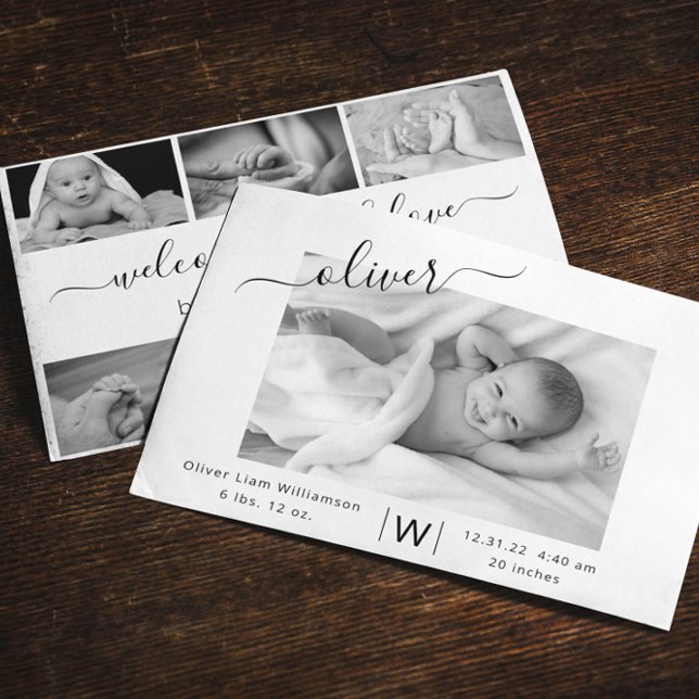 Anúncio Foto do Script Moderno Colagem Novo Nascimento do  (Criador carregado)