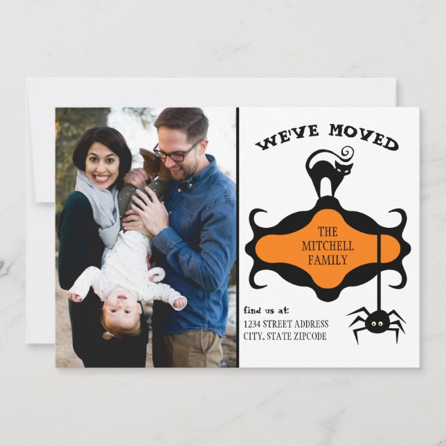 Anúncio Foto do solteiro Novo Endereço Halloween Que Mudam (Frente)