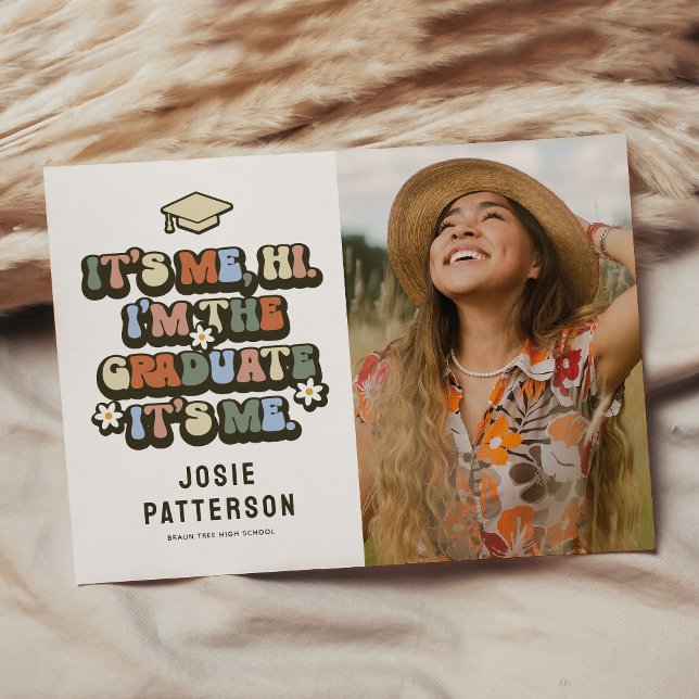 Anúncio Foto Engraçada de Graduação Retrô (Criador carregado)