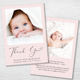 Anúncio Foto Mínima Obrigado Bebê Nascimento