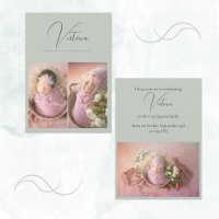 Foto Moderna 3 Foto Sage Green Baby Birth