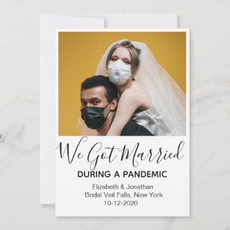 Anúncio Foto Moderna Casou-se durante Casamento Pandêmico