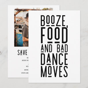 Anúncio Foto moderna engraçada Casamento Salve as Datas