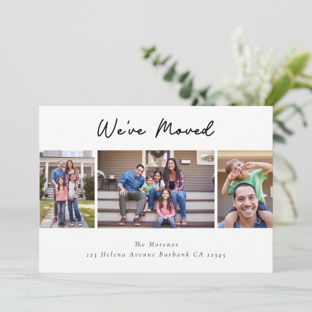 Anúncio Foto moderna Mudamos de Endereço (Em pé/Frente)