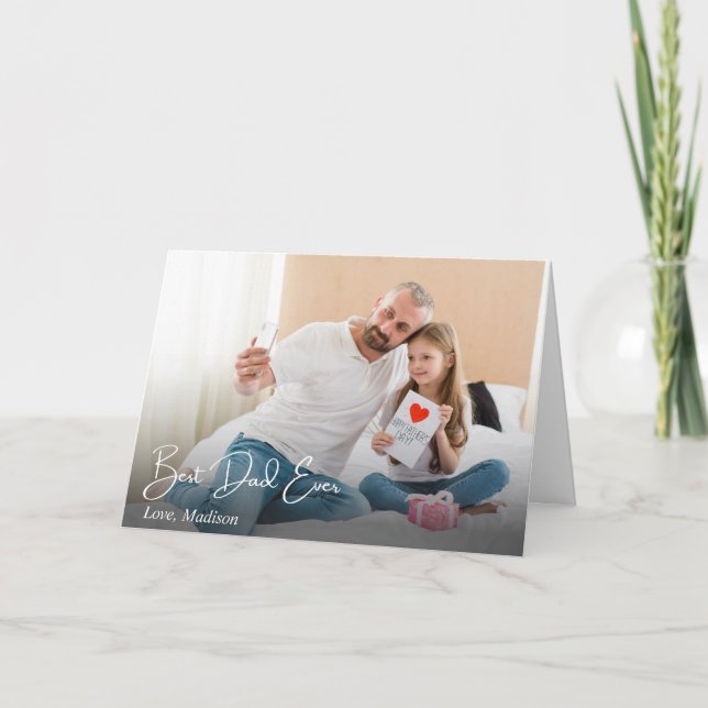 Anúncio Foto Personalizada Simples do Melhor Pai (Frente)