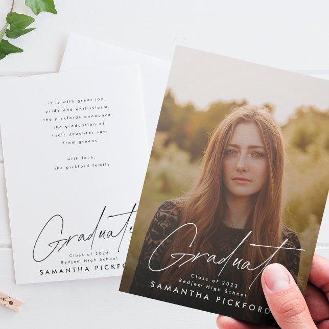 Anúncio Foto Personalizável de Formatura Pós-Graduação (Criador carregado)