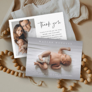 Anúncio Foto simples Nascimento da Foto do Bebê Recém-nasc