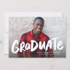 Anúncio Foto vermelha moderna da formatura de graduado arr