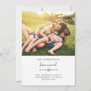 Anúncio Fotografia da Família Novo Endereço em Movimento