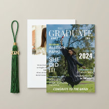 Fotomontagem Moderna de Graduação em Revista