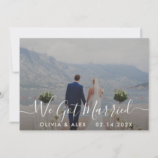 Anúncio Fotos de casamento com roteiro branco Casamento mo (Frente)