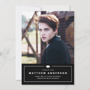 Anúncio Fotos do Capelo de Formatura Clássico Preto Gradua