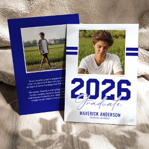 Anúncio Fotos Modernas de Formatura com Tema Masculino Azu