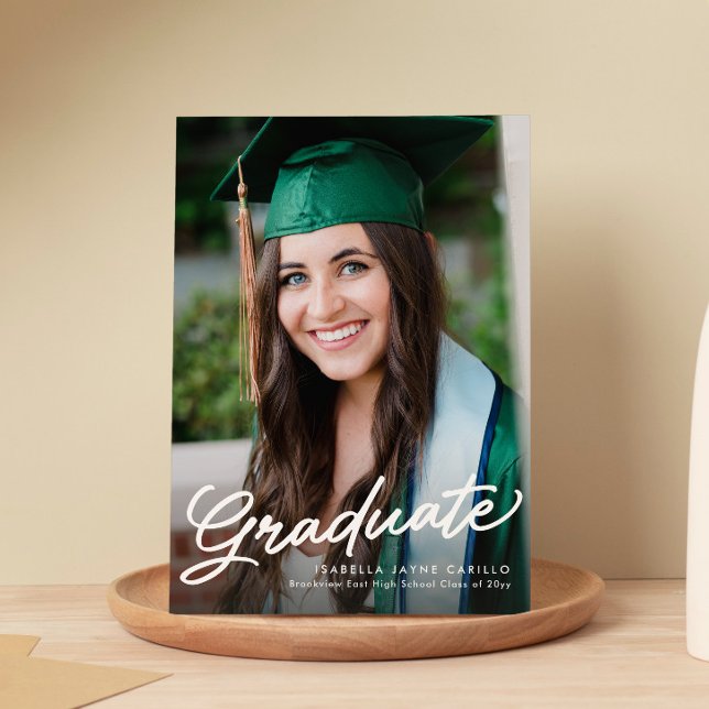 Anúncio Fotos simples modernas de formatura de graduado (Criador carregado)