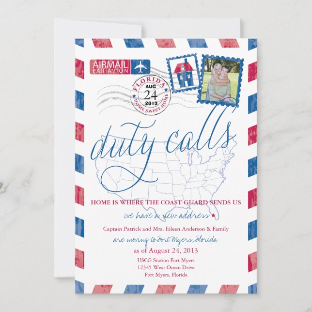 Anúncio Ft Myers Florida Correio Aéreo Militar Em Mudança (Frente)