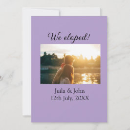 Anúncio Fugimos adicionar nome do casal cidade, data recém