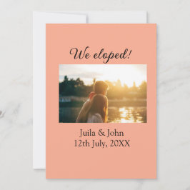 Anúncio Fugimos adicionar nome do casal cidade, data recém