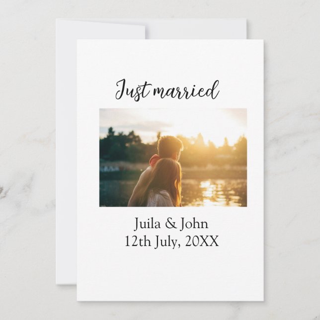 Anúncio Fugimos adicionar nome do casal cidade, data recém (Frente)