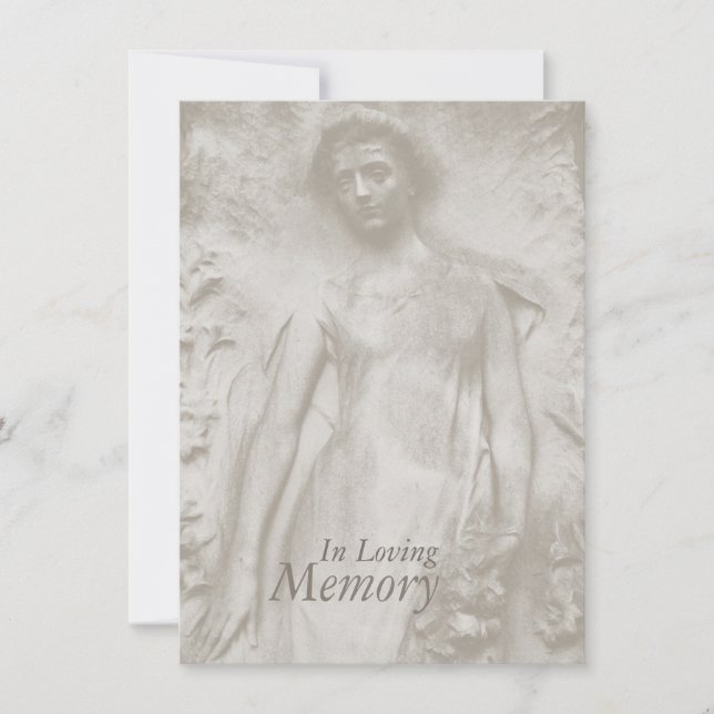 Anúncio Funeral Na Memória Tomstone (Frente)