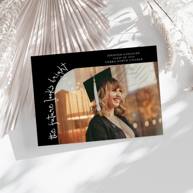 Anúncio Future Looks Bright Black Curved Photo (Criador carregado)