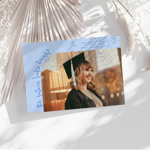 Anúncio Futuro Parece Brilhante Foto Curva Azul Gelado