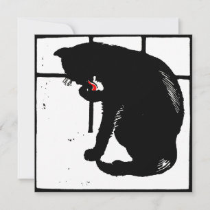 Anúncio Gato Negro de Animais da Exploração Vitoriana de M