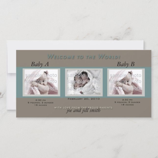 Anúncio Gêmeos de Boas-vindas (Frente)