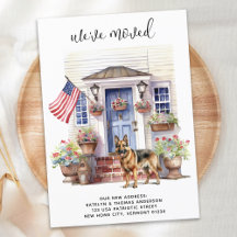 German shepherd Patriótico Personalizado Cão em Mo