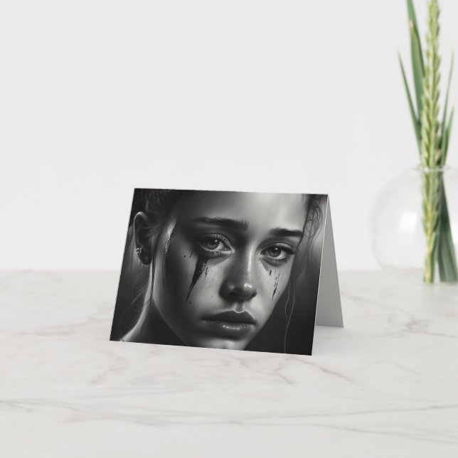 Anúncio Girl with tears (Frente)