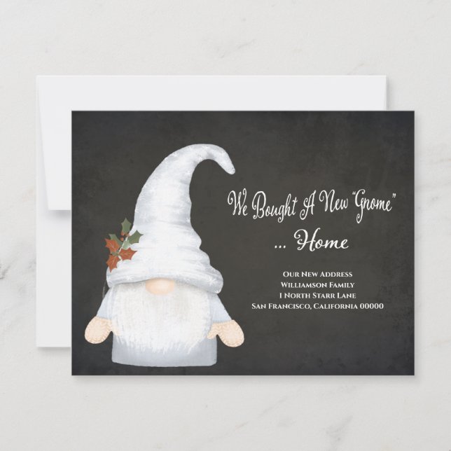 Anúncio Gnomo Engraçado Movimentamos Novo Feriado de Ender (Frente)